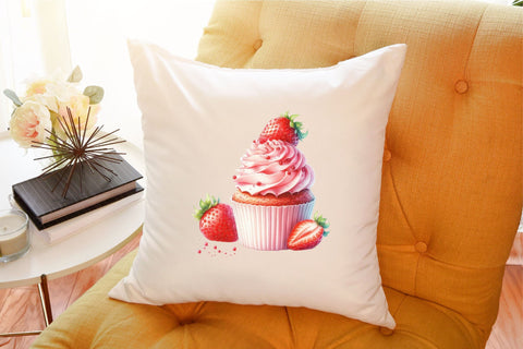 Strawberry Cupcake Sublimation Sublimation designartist 