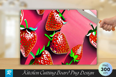 Strawberry Cutting Board Sublimation Regulrcrative 
