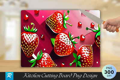 Strawberry Cutting Board Sublimation Regulrcrative 