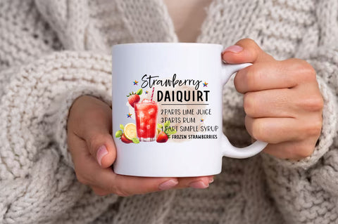 Strawberry Daiquirt PNG design Sublimation Regulrcrative 