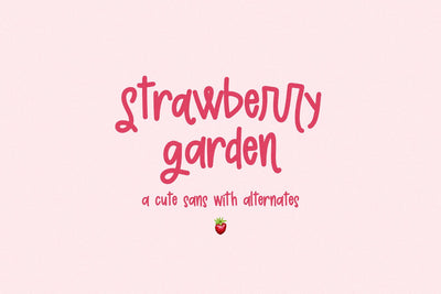 Strawberry Garden Sans Font Beck McCormick 