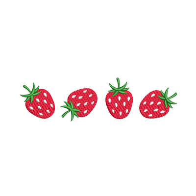 Strawberry Machine Embroidery Design, 4 sizes, Instant download Embroidery/Applique DESIGNS Nino Nadaraia 