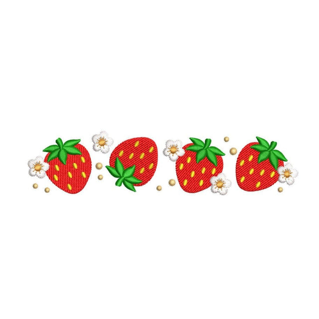 Strawberry Machine Embroidery Design, 4 sizes, Instant Download Embroidery/Applique DESIGNS Nino Nadaraia 