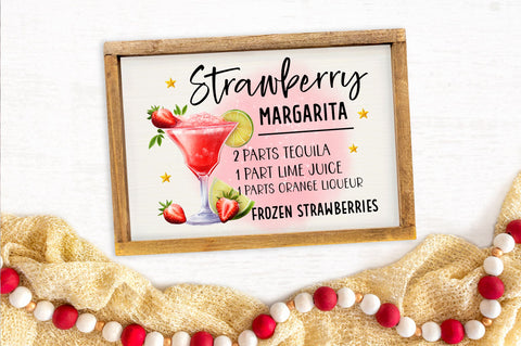 Strawberry Margarita PNG design Sublimation Regulrcrative 