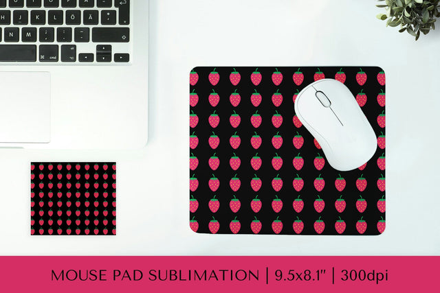 Strawberry mouse pad sublimation design. Summer mousepad 04 Sublimation LaBelezoka 
