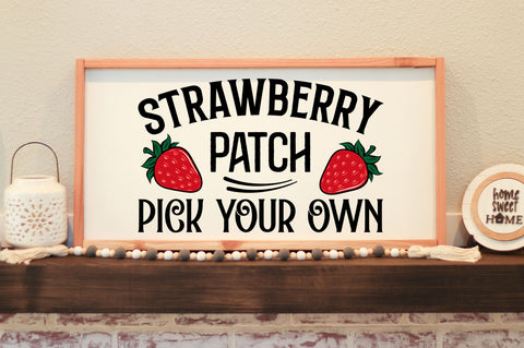 Strawberry patch pick your svg design SVG Regulrcrative 