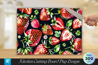 Strawberry Pattern Cutting Board Sublimation Regulrcrative 
