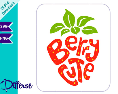 Strawberry SVG | Berry Cute SVG SVG Differse 