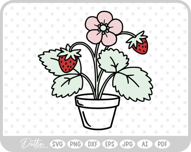 Strawberry SVG DottieDigitals 