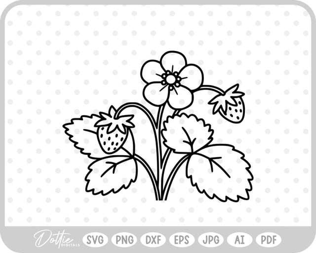 Strawberry SVG DottieDigitals 