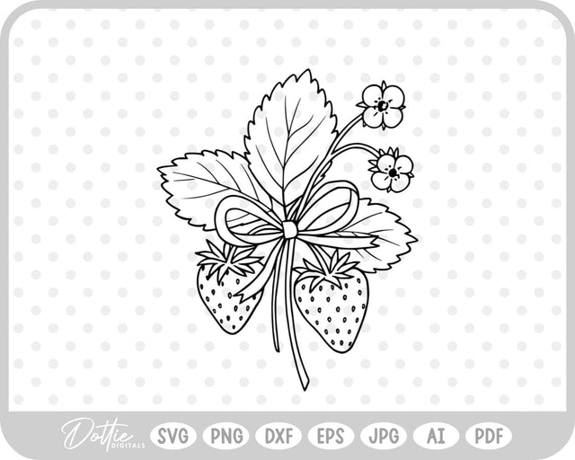 Strawberry SVG DottieDigitals 
