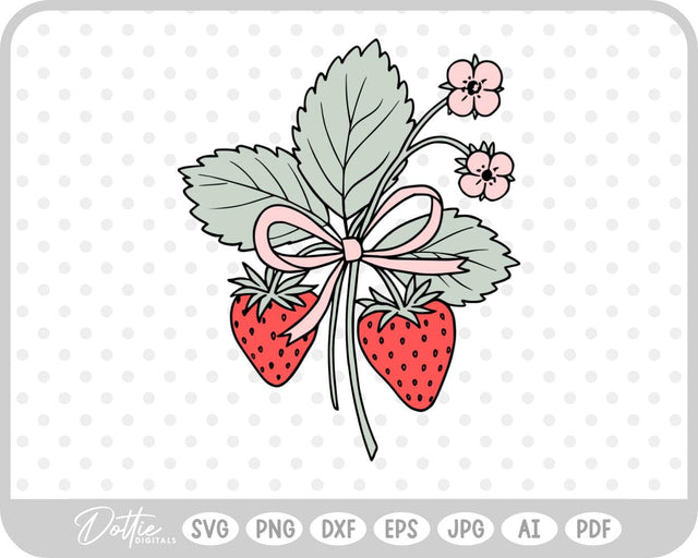 Strawberry SVG DottieDigitals 