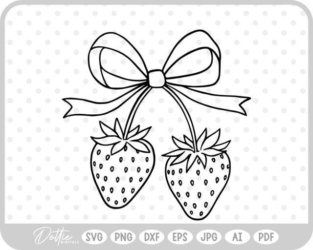 Strawberry SVG DottieDigitals 