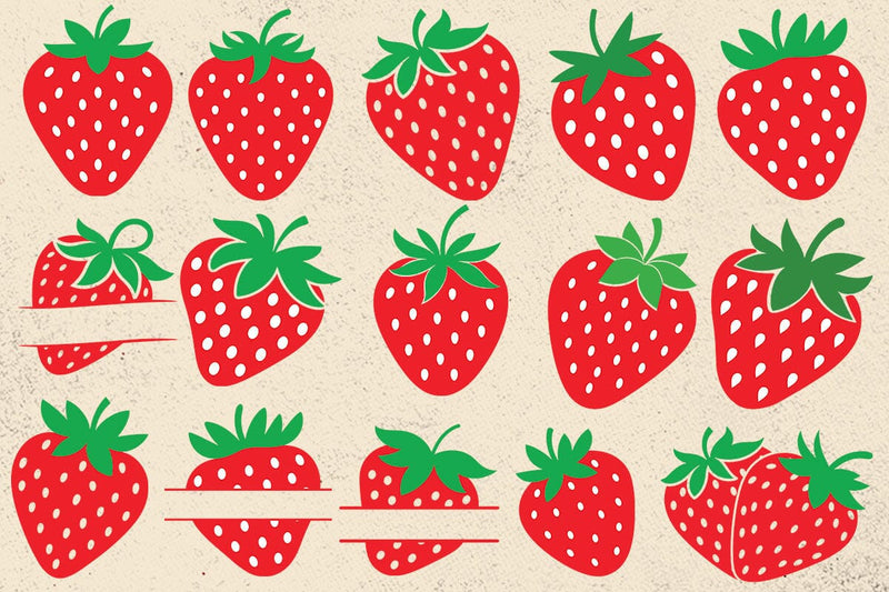Strawberry Svg, Strawberry Clipart, Strawberry Cutting File, Fruit Svg, Cutting Files, Silhouette Files, Cricut SVG DesignDestine 