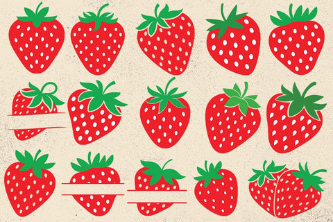 Strawberry Svg, Strawberry Clipart, Strawberry Cutting File, Fruit Svg, Cutting Files, Silhouette Files, Cricut SVG DesignDestine 