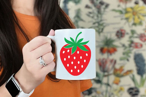 Strawberry Svg, Strawberry Clipart, Strawberry Cutting File, Fruit Svg, Cutting Files, Silhouette Files, Cricut SVG DesignDestine 