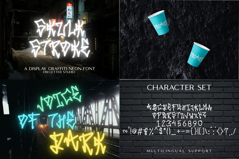 Street Art Font Bundle: Bold Tag and Brush Styles Font Dm Letter Studio 