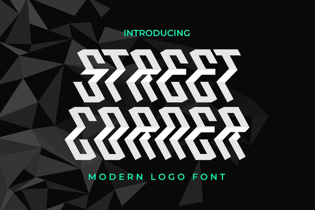 Street Corner - Futuristic Racing Font Font Mozzatype 