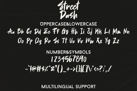 Street Dash Font Dm Letter Studio 