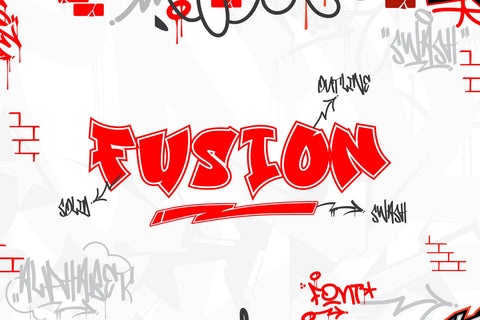 Street Echos - Outlined Graffiti Font Font Mozzatype 