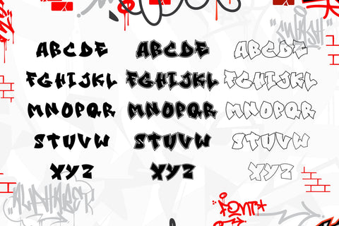 Street Echos - Outlined Graffiti Font Font Mozzatype 