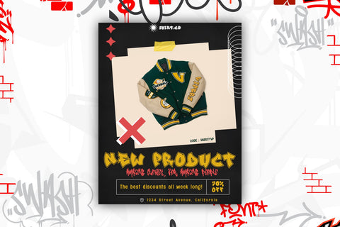 Street Echos - Outlined Graffiti Font Font Mozzatype 