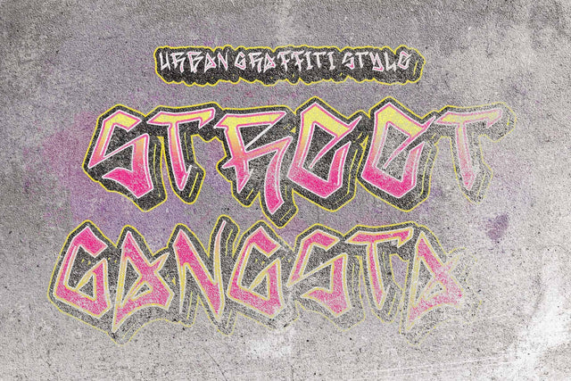Street Gangsta Font Prasetya Letter 