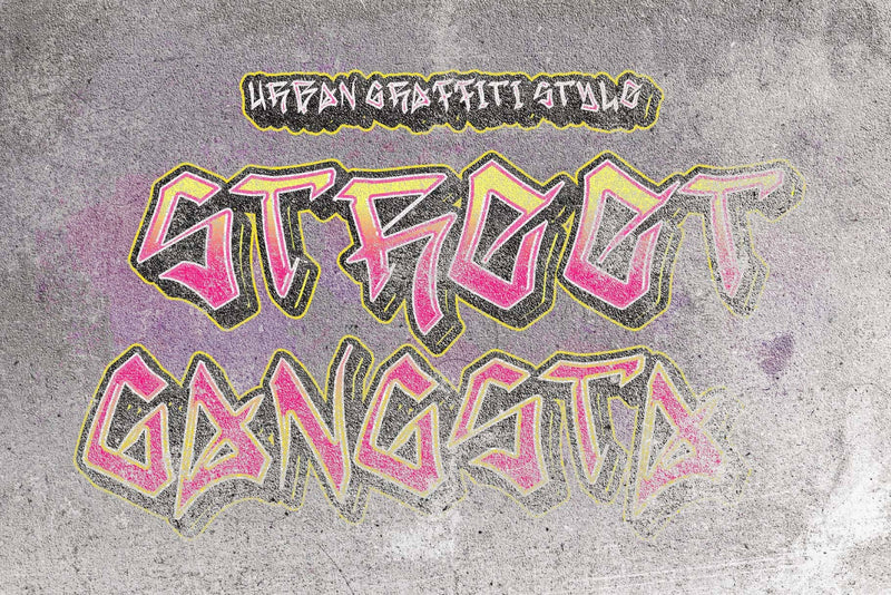 Street Gangsta Font Prasetya Letter 