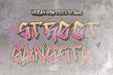 Street Gangsta Font Prasetya Letter 