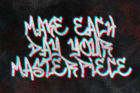 Street Of Exodus - Monoline Graffiti Typeface Font Mozzatype 