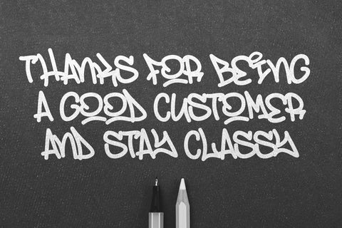 Street Rats - Natural Monoline Graffiti Typeface Font Mozzatype 