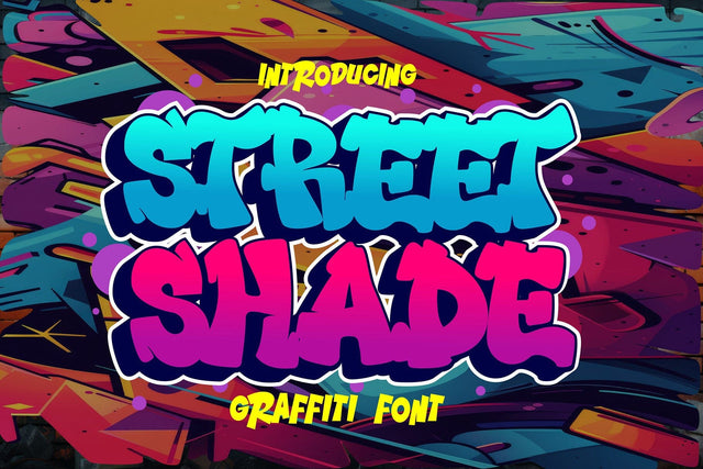 Street Shade - 3d Layered Graffiti Font Font Mozzatype 