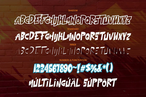 Street Stronger - Layered Graffiti font Font Mozzatype 
