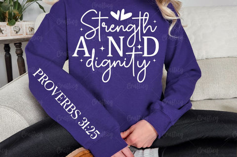 Strength and dignity Sleeve SVG Design SVG Designangry 