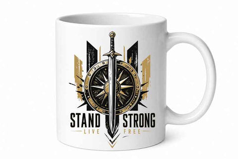 Strength PNG | Stand Strong Warrior Sublimation Design SVG BillahCrafts 