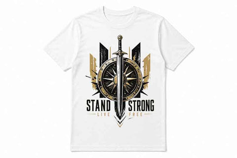 Strength PNG | Stand Strong Warrior Sublimation Design SVG BillahCrafts 