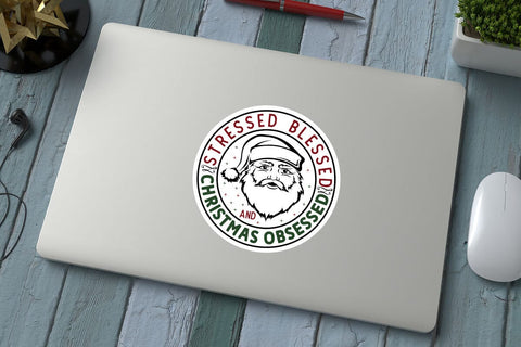 Stressed blessed and christmas obsessed SVG Angelina750 