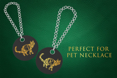 Stretchy Cat Mandala Monogram Font Dm Letter Studio 