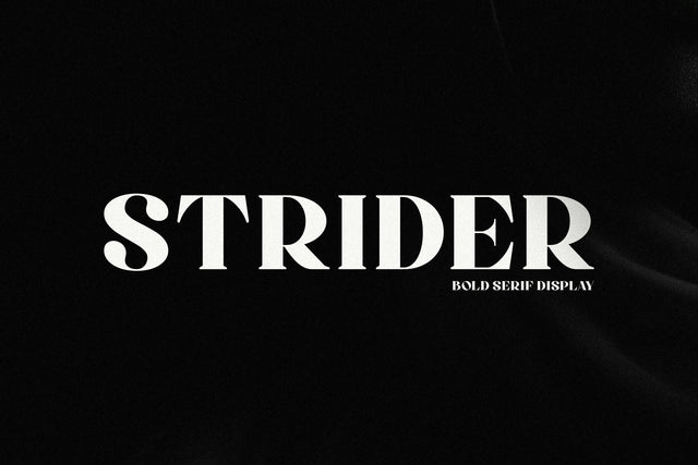 Strider Font studioalmeera 