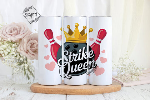 Strike Queen 20oz Tumbler Wrap Sublimation sassyprint 