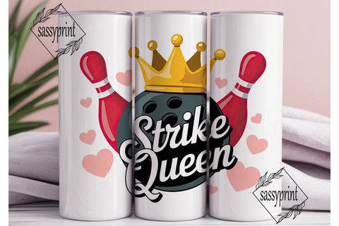 Strike Queen 20oz Tumbler Wrap Sublimation sassyprint 