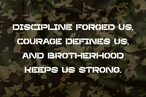 Strike Stencil - Army Sans Serif Font (Tanpa Texture) Font Masyafi Studio 