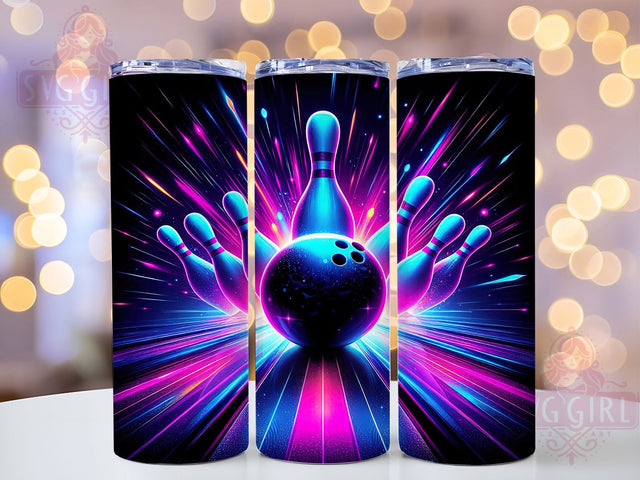 Strike Zone Bowling Team Tumbler, Strike Design Tumbler, Bowling League Present, Bowler Gift Wrap, Bowling Alley Design, Sports Bowling Gift, Bowling Pin Pattern Sublimation SvggirlplusArt 