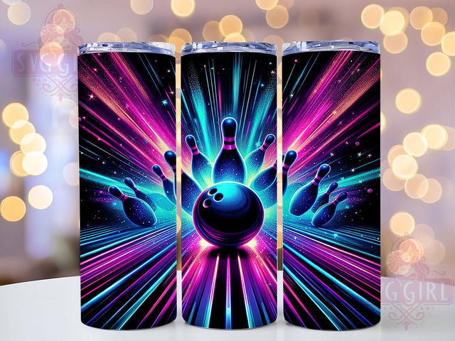 Strike Zone Bowling Team Tumbler, Strike Design Tumbler, Bowling League Present, Bowler Gift Wrap, Bowling Alley Design, Sports Bowling Gift, Bowling Pin Pattern Sublimation SvggirlplusArt 