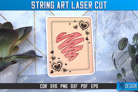String Art Laser Cut Bundle | Handmade Gifts | Paintings Threads | CNC File SVG Fly Design 