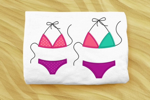 String Bikini Applique Embroidery Embroidery/Applique DESIGNS Designed by Geeks 