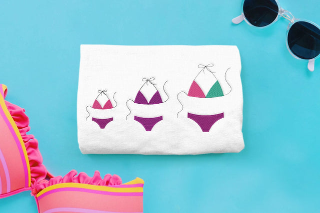String Bikini Mini Embroidery Embroidery/Applique DESIGNS Designed by Geeks 