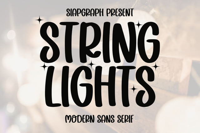 String Lights Font Masyafi Studio 