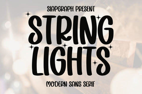 String Lights Font Masyafi Studio 