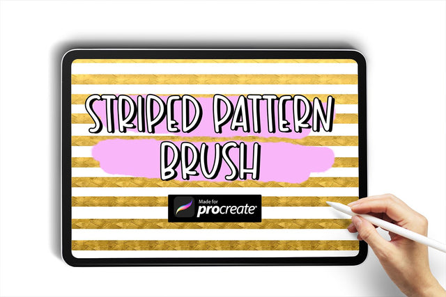 Striped Pattern Brush| Procreate Brushes Sublimation Cute files 